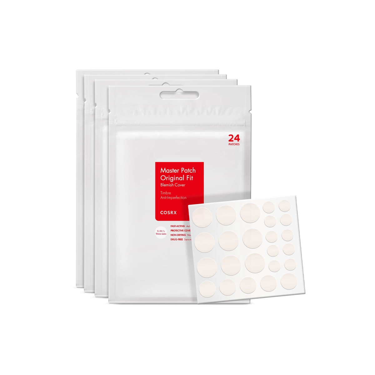 COSRX Acne Pimple Master Patch – 24 Patches (Various Sizes) COSRX Acne Pimple Master Patch – 24 Patches (Various Sizes)